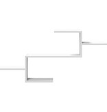 VidaXL Wandschap 104x15x49 cm bewerkt hout wit