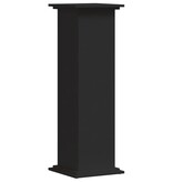 VidaXL Plantenstandaard 33x33x100 cm bewerkt hout zwart