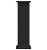 VidaXL Plantenstandaard 33x33x100 cm bewerkt hout zwart
