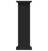 VidaXL Plantenstandaard 33x33x100 cm bewerkt hout zwart