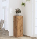 VidaXL Plantenstandaard 33x33x100 cm bewerkt hout artisanaal eiken