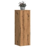 VidaXL Plantenstandaard 33x33x100 cm bewerkt hout artisanaal eiken