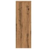 VidaXL Plantenstandaard 33x33x100 cm bewerkt hout artisanaal eiken
