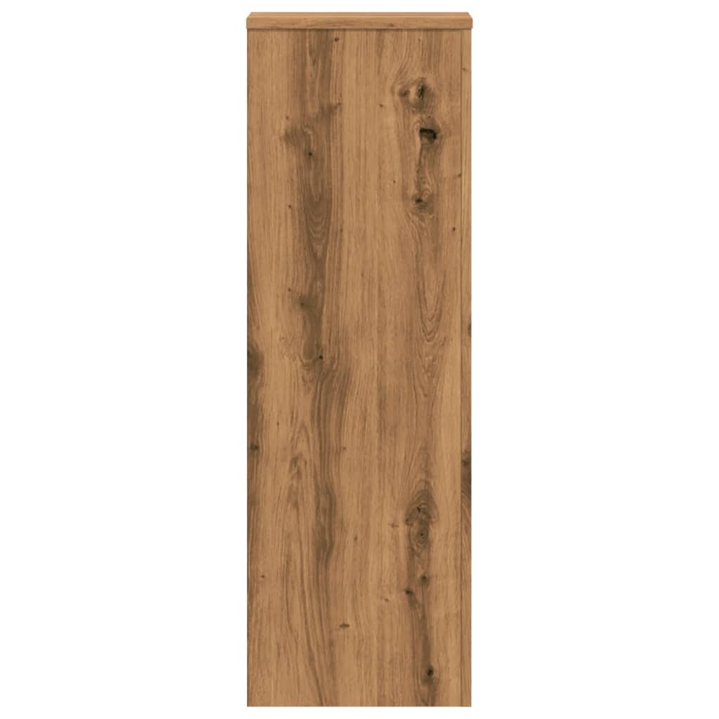 VidaXL Plantenstandaard 33x33x100 cm bewerkt hout artisanaal eiken