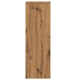 VidaXL Plantenstandaard 33x33x100 cm bewerkt hout artisanaal eiken