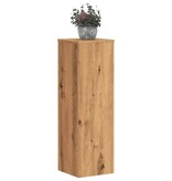 VidaXL Plantenstandaards 2 st 25x25x80 cm hout artisanaal eikenkleurig