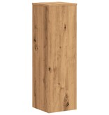 VidaXL Plantenstandaards 2 st 25x25x80 cm hout artisanaal eikenkleurig