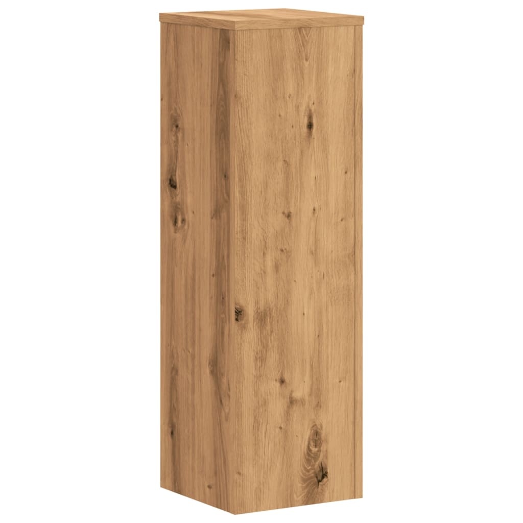 VidaXL Plantenstandaards 2 st 25x25x80 cm hout artisanaal eikenkleurig
