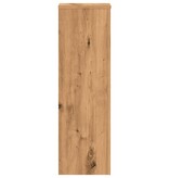 VidaXL Plantenstandaards 2 st 25x25x80 cm hout artisanaal eikenkleurig