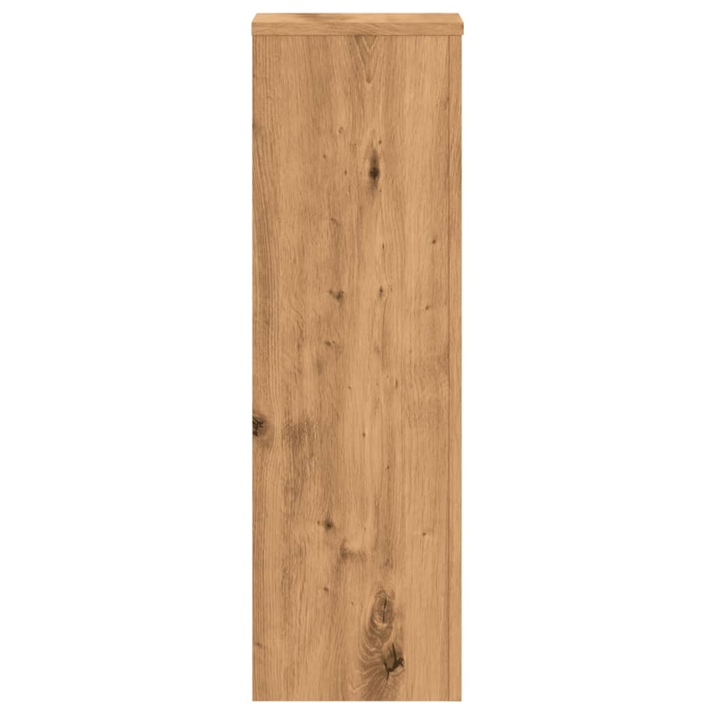 VidaXL Plantenstandaards 2 st 25x25x80 cm hout artisanaal eikenkleurig