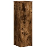 VidaXL Plantenstandaards 2 st 25x25x80 cm bewerkt hout gerookt eiken