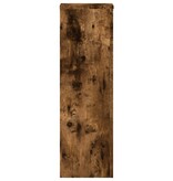 VidaXL Plantenstandaards 2 st 25x25x80 cm bewerkt hout gerookt eiken