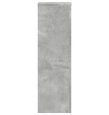 VidaXL Plantenstandaards 2 st 25x25x80 cm bewerkt hout betongrijs