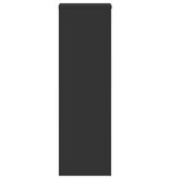 VidaXL Plantenstandaards 2 st 25x25x80 cm bewerkt hout zwart