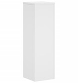 VidaXL Plantenstandaards 2 st 25x25x80 cm bewerkt hout wit