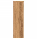 VidaXL Plantenstandaards 2 st 17x17x60 cm hout artisanaal eikenkleurig