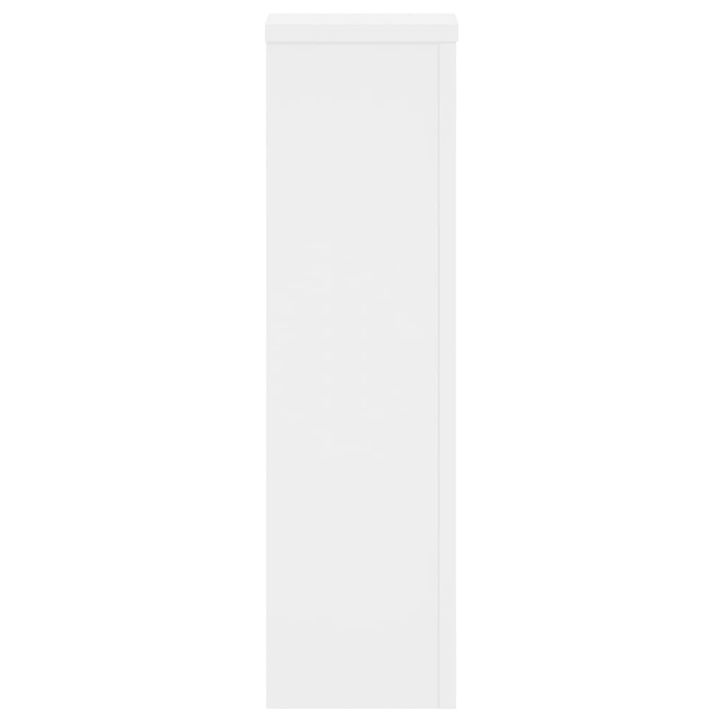 VidaXL Plantenstandaards 2 st 17x17x60 cm bewerkt hout wit