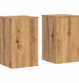 VidaXL Plantenstandaards 2 st 30x30x50 cm hout artisanaal eiken