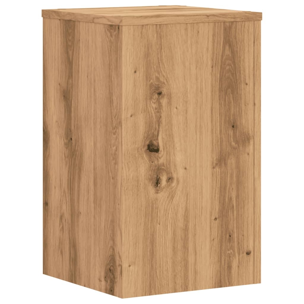 VidaXL Plantenstandaards 2 st 30x30x50 cm hout artisanaal eiken