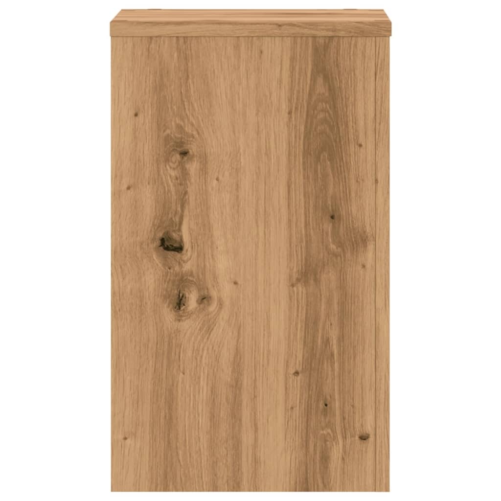 VidaXL Plantenstandaards 2 st 30x30x50 cm hout artisanaal eiken