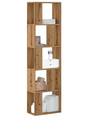 VidaXL Boekenkast 5-laags 45x23,5x162,5 cm hout artisanaal eikenkleur