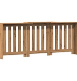 VidaXL Radiatorombouw 205x21,5x83,5 cm bewerkt hout artisanaal eiken