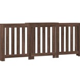 VidaXL Radiatorombouw 205x21,5x83,5 cm bewerkt hout bruin eikenkleurig