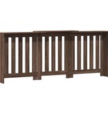 VidaXL Radiatorombouw 205x21,5x83,5 cm bewerkt hout bruin eikenkleurig