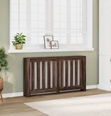 VidaXL Radiatorombouw 149x20x82 cm bewerkt hout bruin eikenkleurig