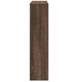 VidaXL Radiatorombouw 149x20x82 cm bewerkt hout bruin eikenkleurig