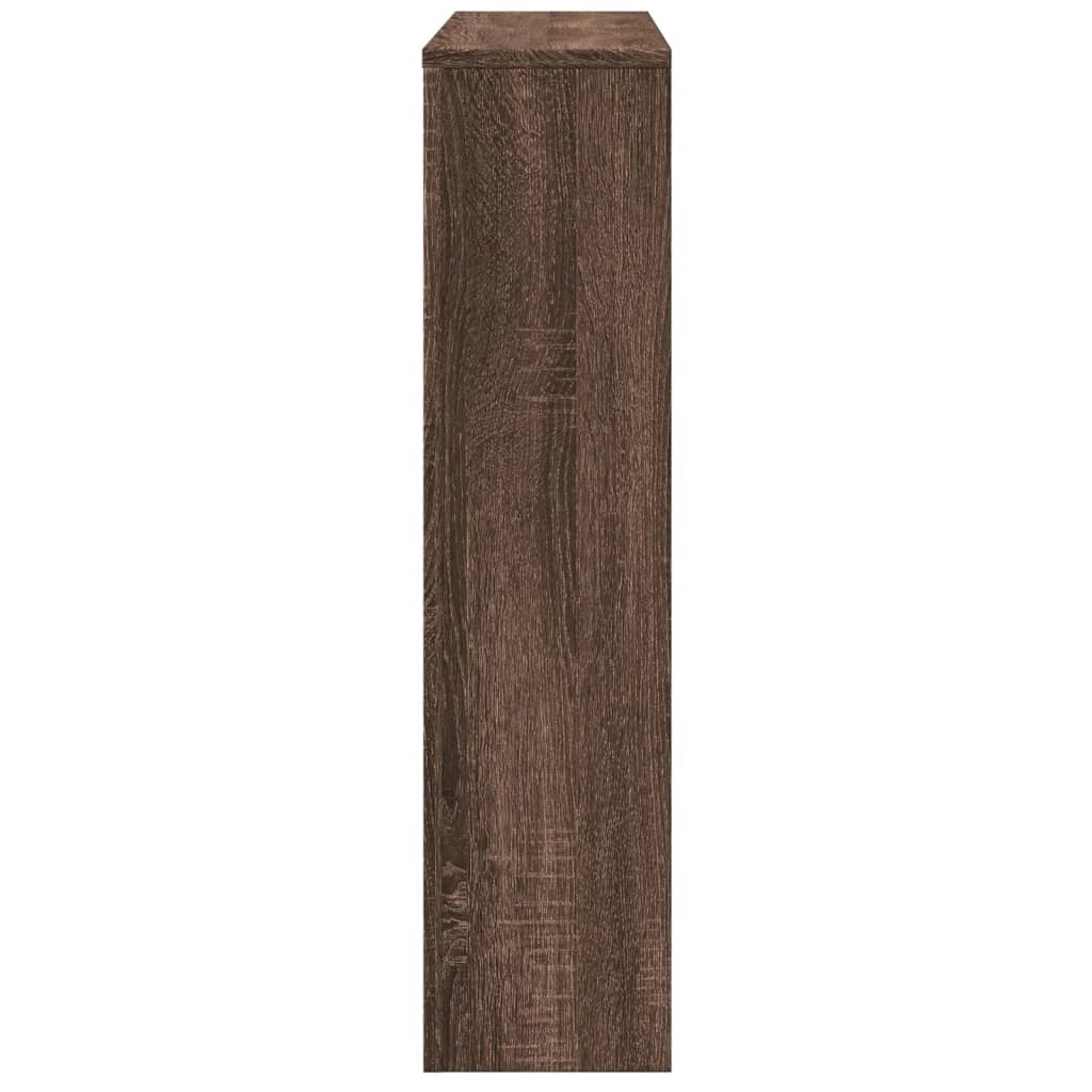 VidaXL Radiatorombouw 149x20x82 cm bewerkt hout bruin eikenkleurig