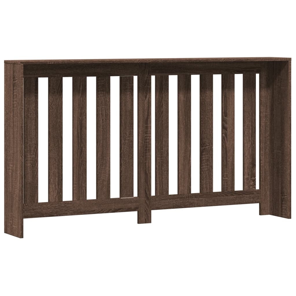 VidaXL Radiatorombouw 149x20x82 cm bewerkt hout bruin eikenkleurig
