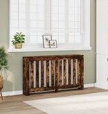 VidaXL Radiatorombouw 149x20x82 cm bewerkt hout gerookt eikenkleurig