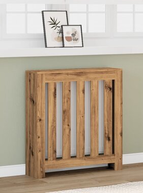 VidaXL Radiatorombouw 78x20x82 cm bewerkt hout artisanaal eikenkleur