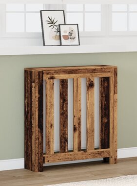 VidaXL Radiatorombouw 78x20x82 cm bewerkt hout oud hout