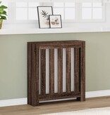 VidaXL Radiatorombouw 78x20x82 cm bewerkt hout bruin eikenkleurig