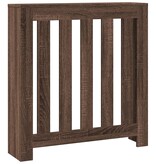 VidaXL Radiatorombouw 78x20x82 cm bewerkt hout bruin eikenkleurig