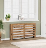 VidaXL Radiatorombouw 149x20x82 cm bewerkt hout artisanaal eikenkleur