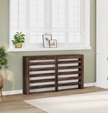 VidaXL Radiatorombouw 149x20x82 cm bewerkt hout bruin eikenkleurig