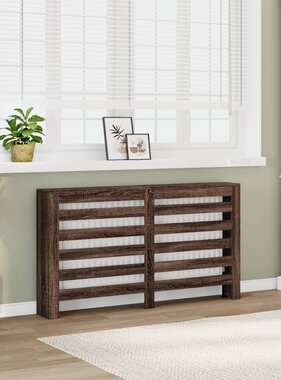 VidaXL Radiatorombouw 149x20x82 cm bewerkt hout bruin eikenkleurig