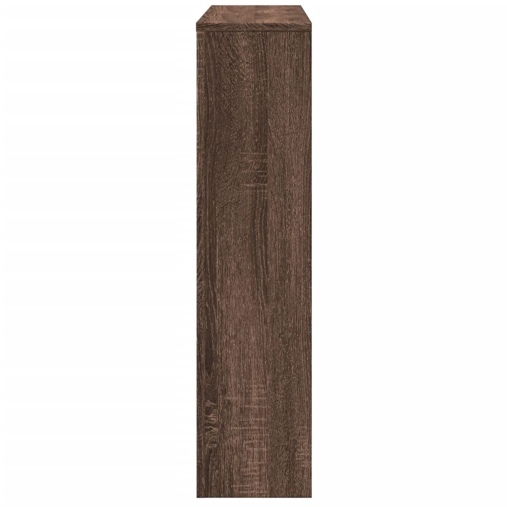 VidaXL Radiatorombouw 149x20x82 cm bewerkt hout bruin eikenkleurig