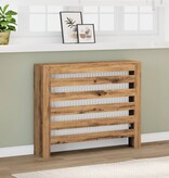 VidaXL Radiatorombouw 104x20x82 cm bewerkt hout artisanaal eikenkleur