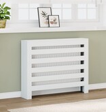 VidaXL Radiatorombouw 104x20x82 cm bewerkt hout wit