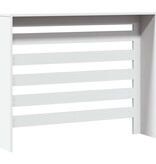 VidaXL Radiatorombouw 104x20x82 cm bewerkt hout wit