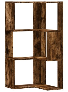 VidaXL Boekenkast 3-laags hoek 50x50x102 cm bewerkt hout gerookt eiken