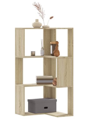 VidaXL Boekenkast 3-laags hoek 50x50x102 cm bewerkt hout sonoma eiken