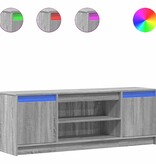 VidaXL Tv-meubel met LED 139,5x34x50 cm bewerkt hout grijs sonoma