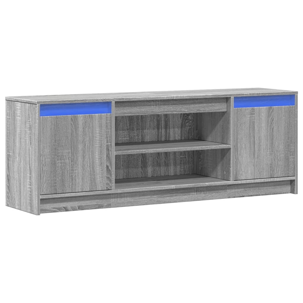 VidaXL Tv-meubel met LED 139,5x34x50 cm bewerkt hout grijs sonoma