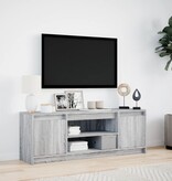 VidaXL Tv-meubel met LED 139,5x34x50 cm bewerkt hout grijs sonoma