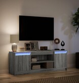 VidaXL Tv-meubel met LED 139,5x34x50 cm bewerkt hout grijs sonoma